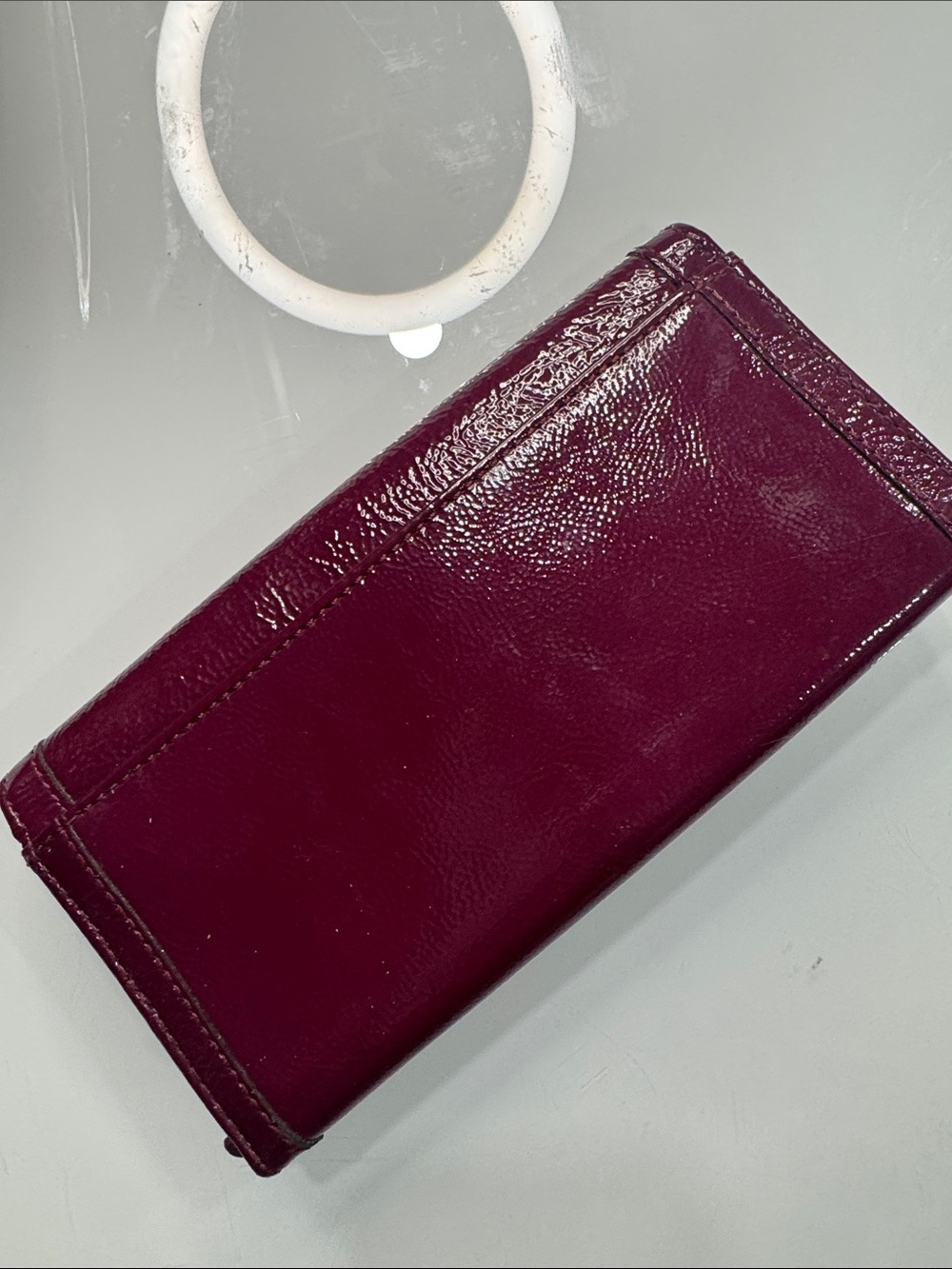 Coach magenta patent leather large soho with matching wallet - Picture 12 of 13